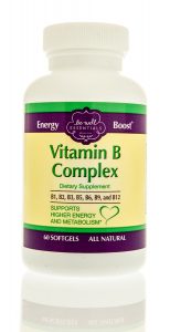 Winneconne WI - 4 May 2017: A bottle of Be Well Essentials vitamin B complex on an isolated background.