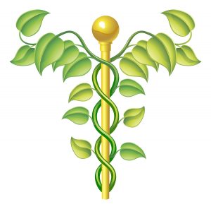 Natural caduceus concept can be used for natural or alternative medicine etc.