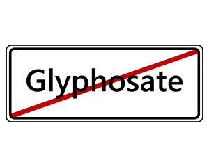 Detailed and accurate illustration of sign for end of Glyphosate
